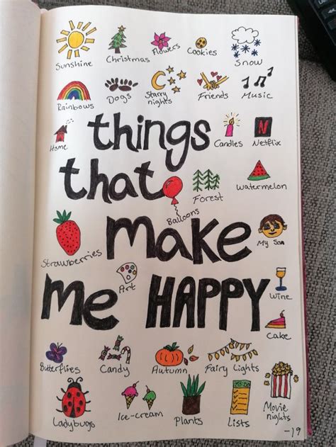 Things That Make Me Happy Doodle In Happy Doodles Doodles