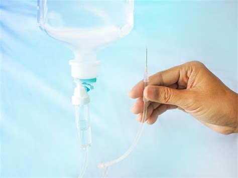 Intraveneuze Injectie In Het Ziekenhuis Gratis Foto