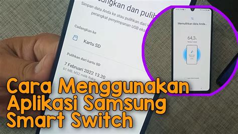 Cara Menggunakan Samsung Smart Switch Backup Restore Data Android Hp