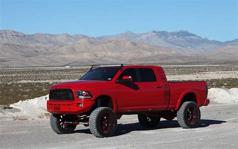 Dodge Ram 2500 Front View Red Pickup Truck Tuning Ram 2500 American Cars Hd Wallpaper Peakpx