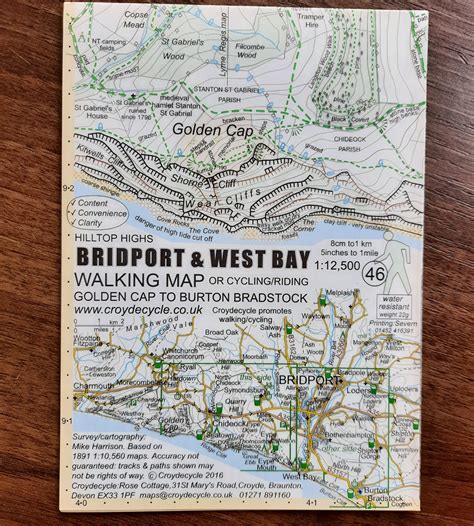 Bridport And West Bay Walking Map Bridport And West Bay