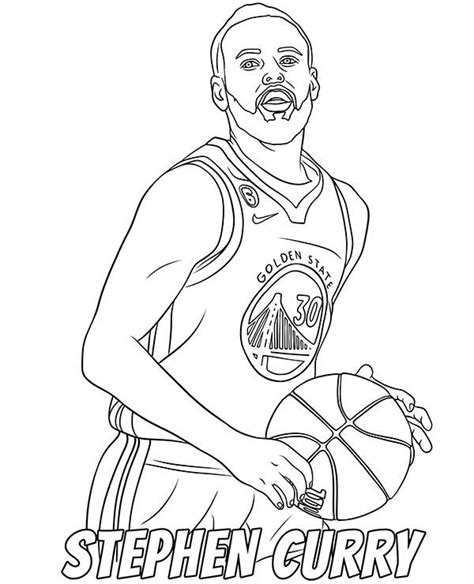 Stephen Curry Coloring Page Nba By Topcoloringpages On Deviantart