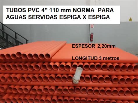 Tubos Pvc Pulgadas Mm Para Aguas Negras