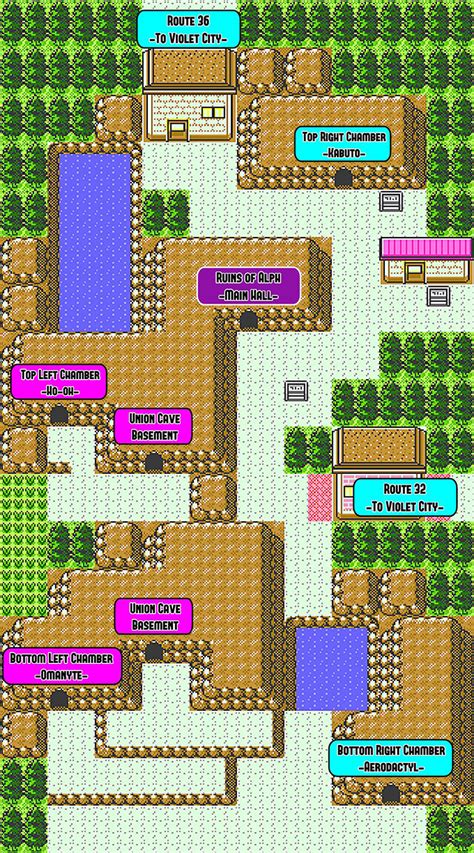 All Ruins Of Alph Puzzles Hidden Rooms In Pokémon Crystal Guide Strats