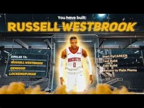 How To Build Russell Westbrook Nba K Mycareer Youtube