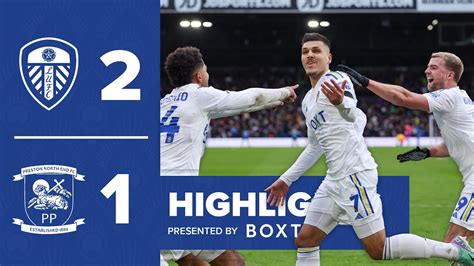 Highlights Leeds United 2 1 Pne Piroe 94th Minute Penalty Youtube