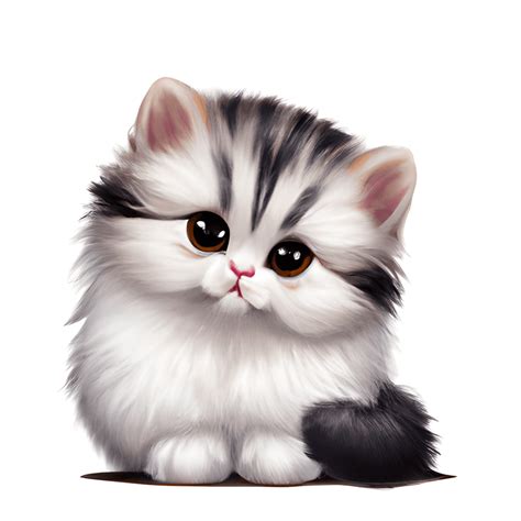 Fluffy Kitten Clipart Full Shoot · Creative Fabrica