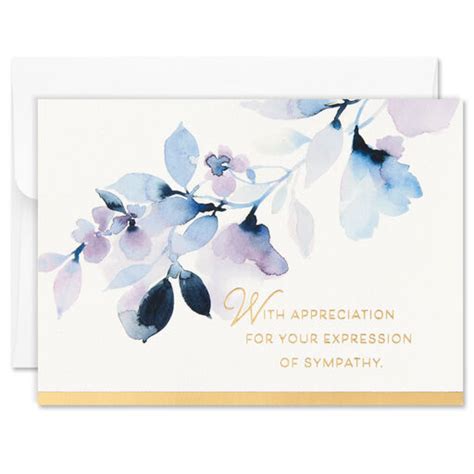 Sympathy Thank You Notes And Stationery Hallmark