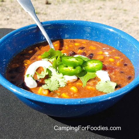 Easy Black Bean And Corn Soup With Chorizo