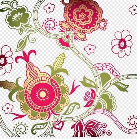 Motif Bunga Gambar Batik Simpel Koleksi Gambar Bunga