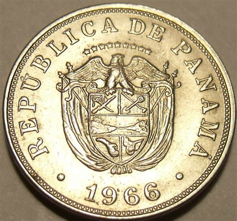 Unc Panama 1966 5 Cestesimoswe Have Panama Coinsfree Shipping For Sale