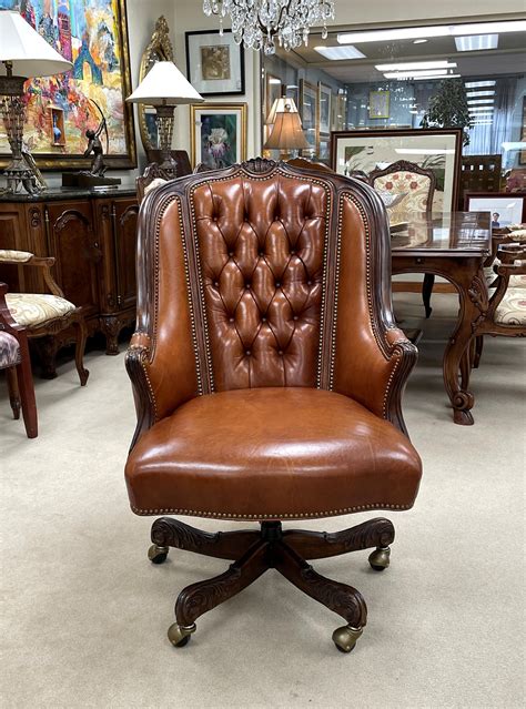 Encore Furniture Gallery Vintage Hancock And Moore Leather Lincoln Desk