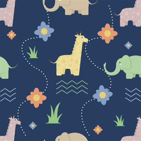 cute animal seamless pattern 25743739 Vector Art at Vecteezy