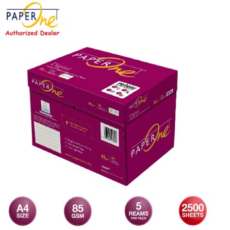 Paperone A4 Digital Paper 85gsm 2500 Sheets 5 Reams Box Lazada