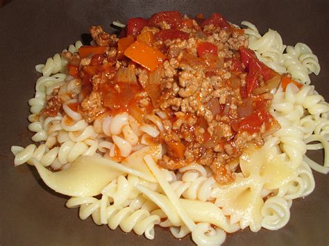 Spaghetti Mit Hackfleisch Bolognese Von Minimi Chefkoch De