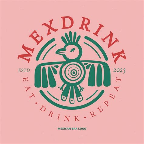 Premium Vector Hand Drawn Mexican Bar Logo