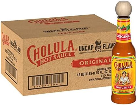 Amazon Cholula Original Hot Sauce Travel Sized Bottle Count Pack Of Fluid