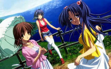 Download Kotomi Ichinose Ryou Fujibayashi Nagisa Furukawa Anime Clannad