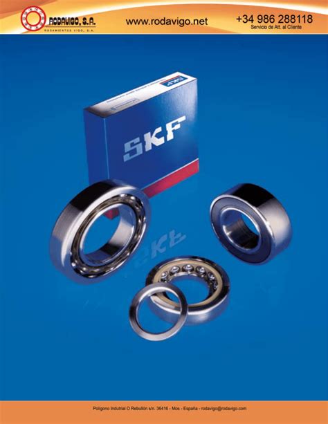 SKF Rodamientos De Bolas Con Contacto Angular