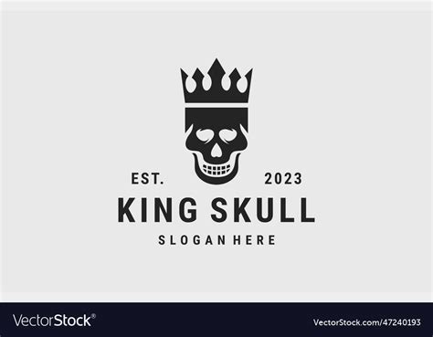 King Skull Royalty Free Vector Image Vectorstock