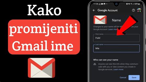 Kako promijeniti Gmail ime ৷ Promijenite naziv Google računa YouTube