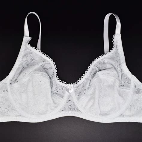 Ms Bra Lace Sheer Unlined Sexy Lingerie Underwired Brassiere Women Underwear Bh Ebay