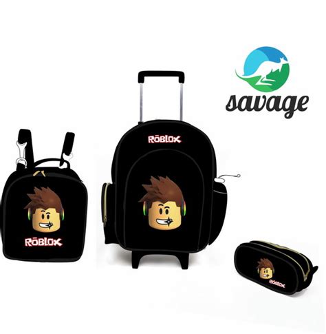 Kit Mochila Escolar Personalizada Roblox Elo7