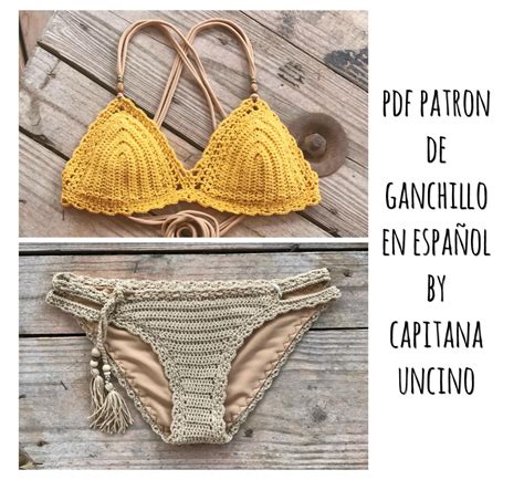 PDF PATRON De Ganchillo Marina Bikini 2 Partes Tallas Etsy