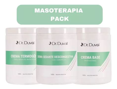 Kit Profesional De Cremas Para Masajes Masoterapia Dr Duval