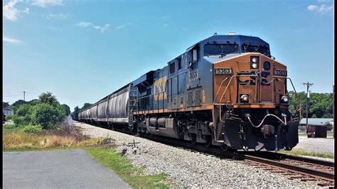 Csx Local Train F With Csx Leader At Marshville Nc On The Csx