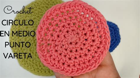 Cómo tejer un círculo en medio punto vareta a crochet YouTube