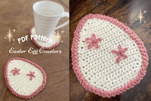 Crochet Easter Egg Coaster Graphic By Mumsy Makes Crochet Creative