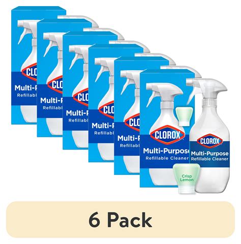 6 Pack Clorox Multi Purpose Cleaner System Starter Kit 1 Bottle And 1