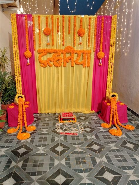 Haldi Function Decoration At Home Booking Thane Call Haldi