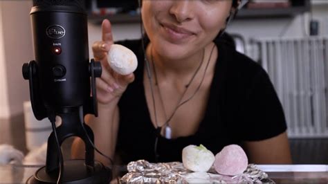 Asmr Eating Mochi Ice Cream No Talking Soft Chewy Sticky Eating Sounds Youtube