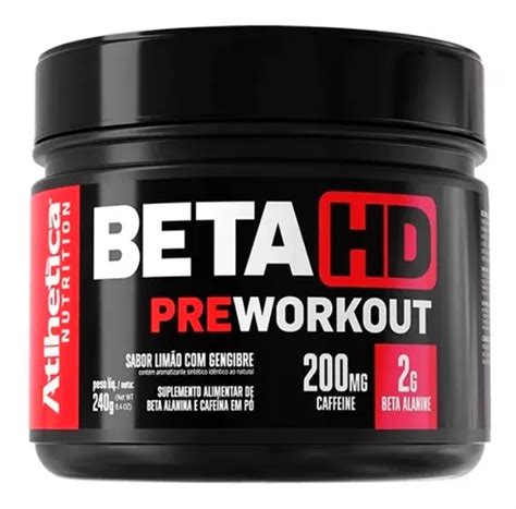 Beta Hd Pre Treino G Beta Alanina Atlhetica Nutrition Parcelamento