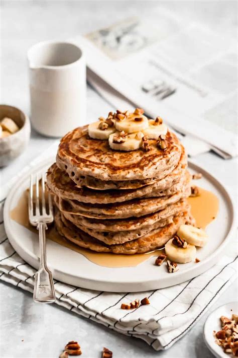 Favorite Fluffy Whole Wheat Pancakes Hummusapien