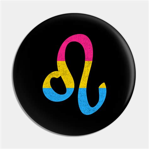 Pansexual Leo Pride Flag Zodiac Sign Leo Pin Teepublic