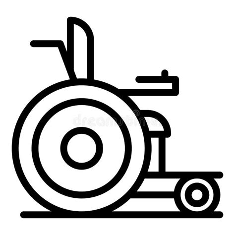 Electric Wheelchair Mobility Icon Outline Vector Scooter Chair Stock