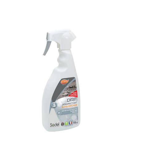 DESINFECTANT SANS RINCAGE ECOCERT 750 ML CONSOMMABLE CUISINE SALLE