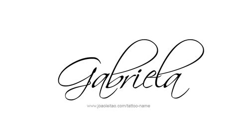 Gabriela Name Tattoo Designs