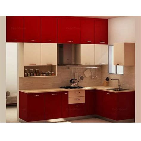 Plywood L Shaped Modular Kitchen At Rs Square Feet In Tiruvallur