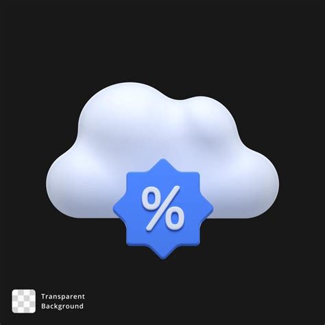 Icono 3d De Una Nube Archivo PSD Premium