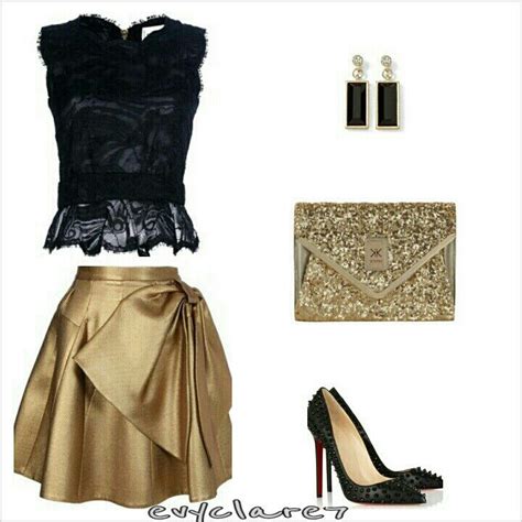 Black and gold outfit Ideas | Dresses Images 2022