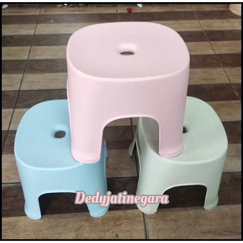 Jual Kursi Jongkok Bangku Jongkok Plastik Warna Pastel Dingklik