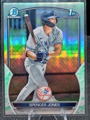 Bowman Chrome Prospects Spencer Jones Lunar Glow Refractor Bcp