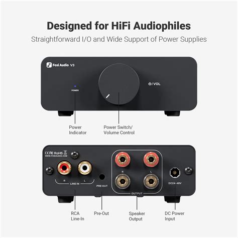 Snapklik Fosi Audio V Stereo Amplifier Home Audio Watts X