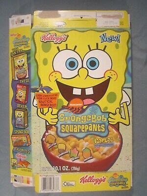 2004 MT KELLOGG S Cereal Box SPONGEBOB SQUAREPANTS Seaweed Shuffle