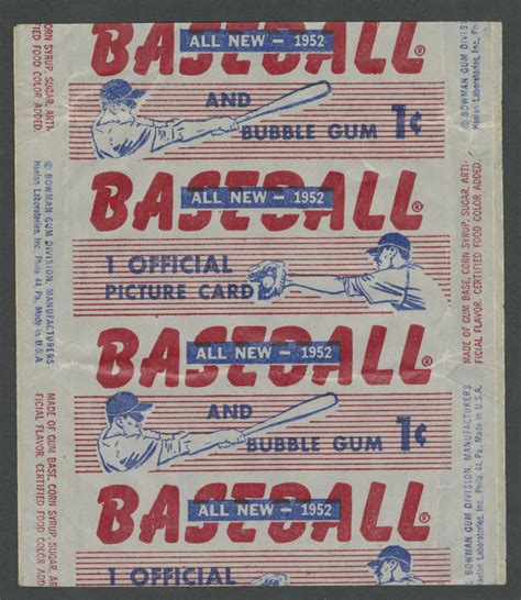 Lot Detail Bowman Baseball Card Cent Wrapper