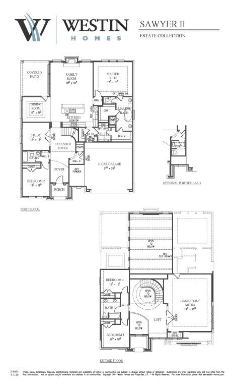 Floorplan Westin Homes